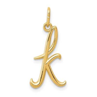 Letter K Initial Charm 10k Gold 10YC1060K, MPN: 10YC1060K,