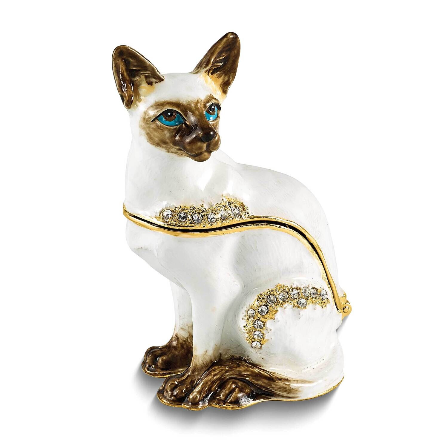 Pip-Marie Siamese Trinket Box Bejeweled BJ4196, MPN: BJ4196,