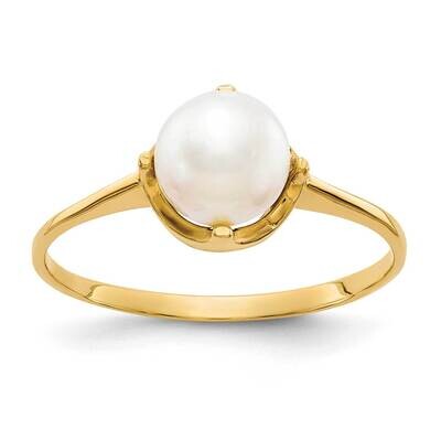 6.5mm Fw Cultured Pearl Ring 10k Gold 10Y1926PL, MPN: 10Y1926PL,