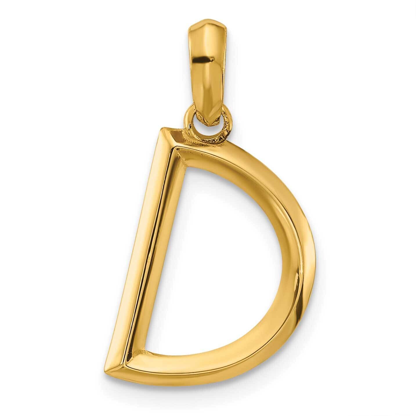 Fancy Pendant Letter D 14k Gold D5668D, MPN: D5668D,