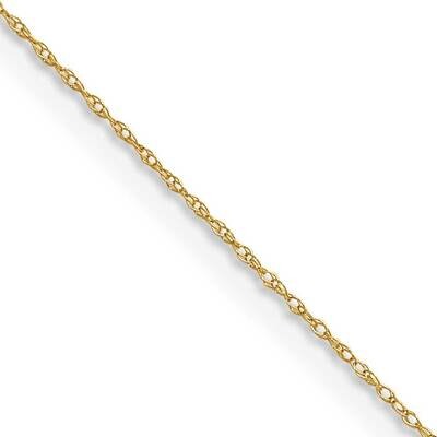.4 mm Carded Cable Rope Chain 13 Inch 14k Gold 4RY-13, MPN: 4RY-13,