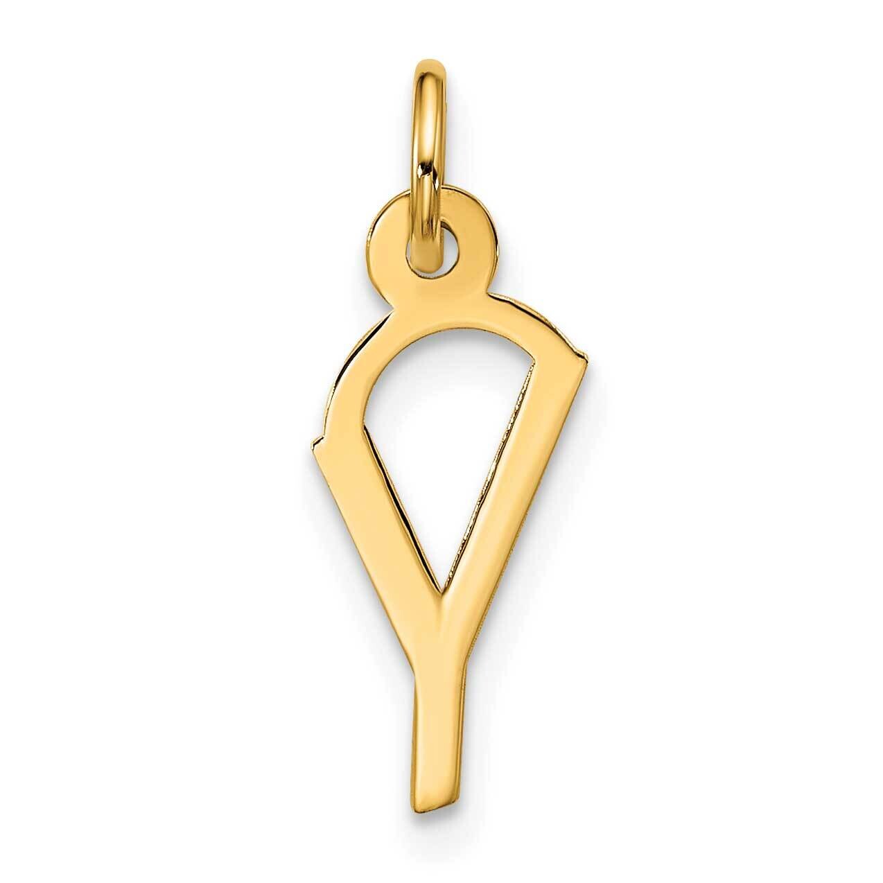 Large Slanted Block Initial Y Charm 10k Gold 10YC1555Y, MPN: 10YC1555Y,