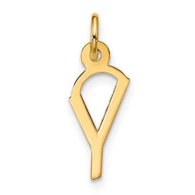 Large Slanted Block Initial Y Charm 10k Gold 10YC1555Y, MPN: 10YC1555Y,