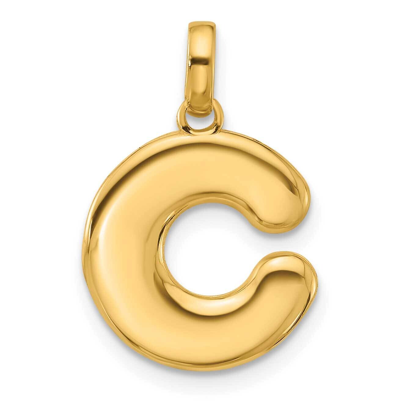 Fancy Pendant Letter C 14k Gold D5670C, MPN: D5670C,