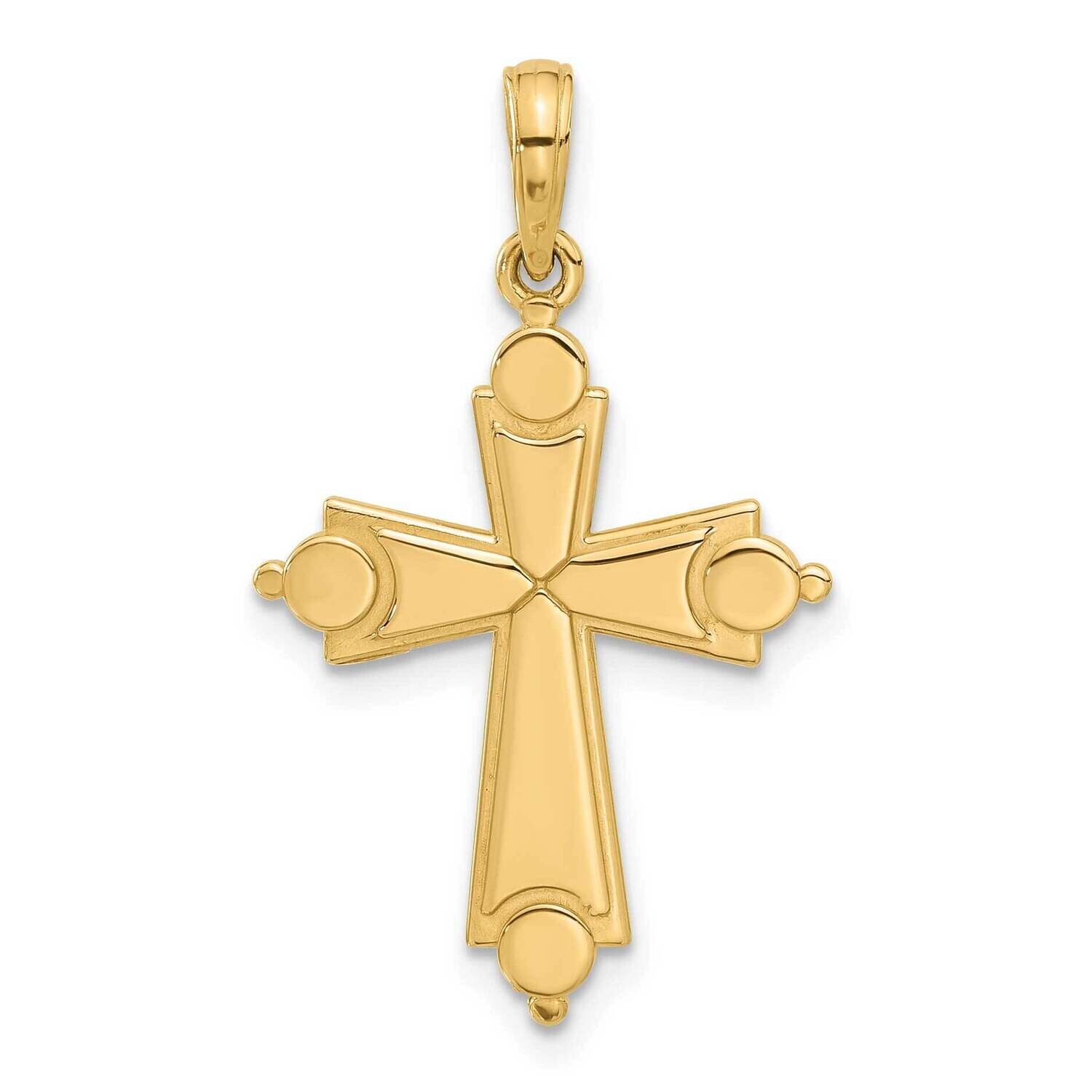 Fancy Cross Charm 14k Gold D5476 by Men&#39;s Jewelry and Accessories, MPN: D5476,