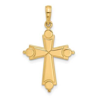 Fancy Cross Charm 14k Gold D5476 by Men&#39;s Jewelry and Accessories, MPN: D5476,