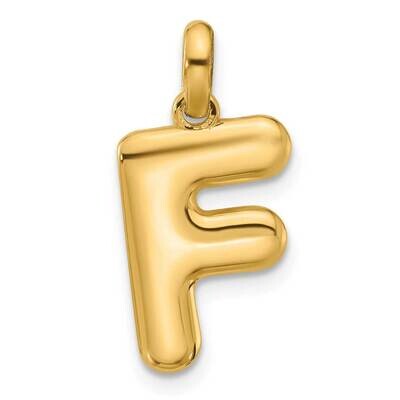 Fancy Pendant Letter F 14k Gold D5670F, MPN: D5670F,
