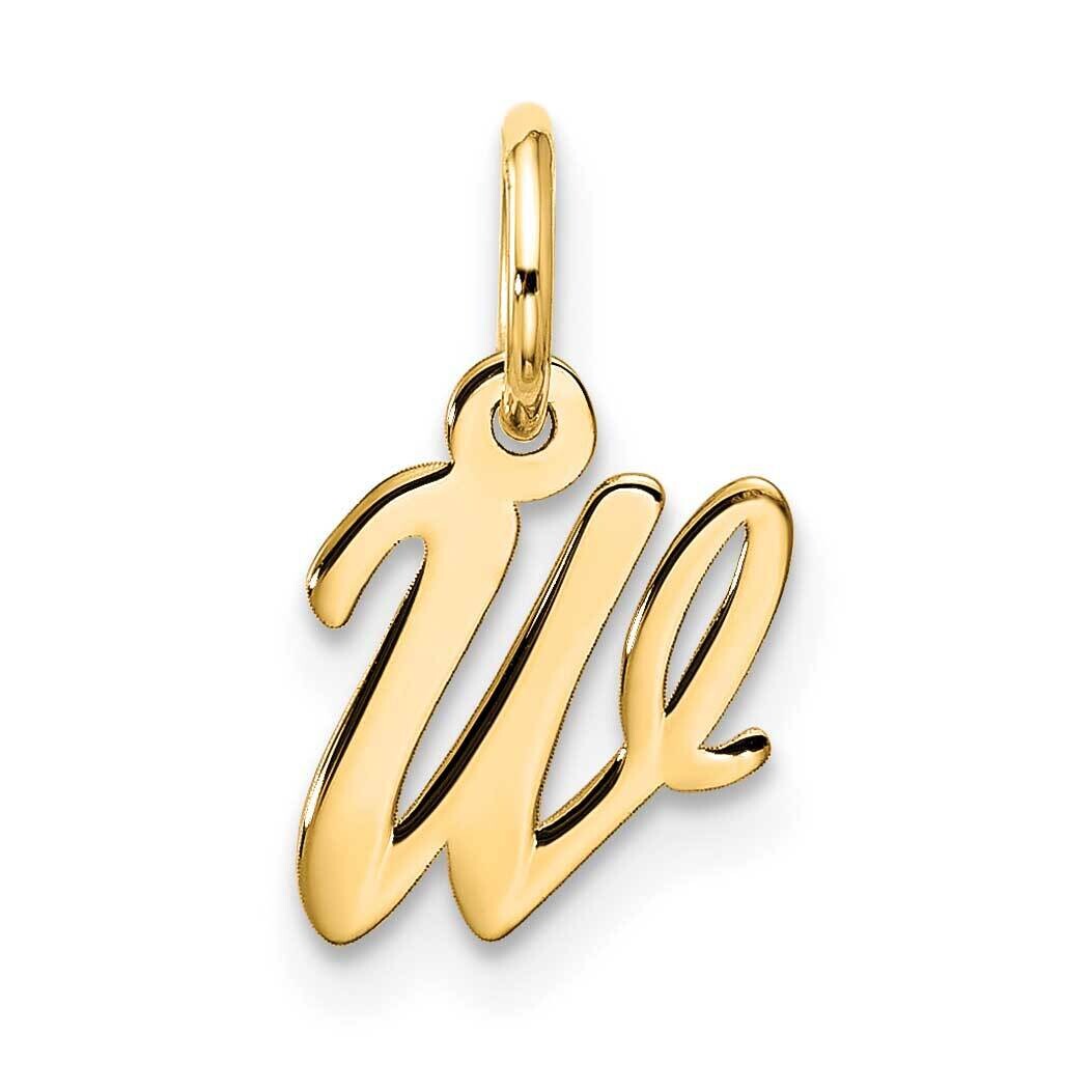 Small Script Initial W Charm 10k Gold 10YC1556W, MPN: 10YC1556W,