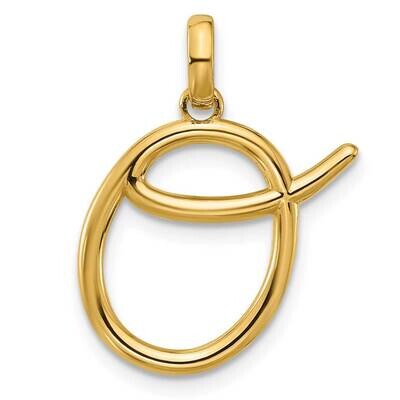 Fancy Pendant Letter O 14k Gold D5669O, MPN: D5669O,