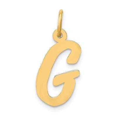 Medium Script Letter G Initial Charm 10k Gold 10YC660G, MPN: 10YC660G,