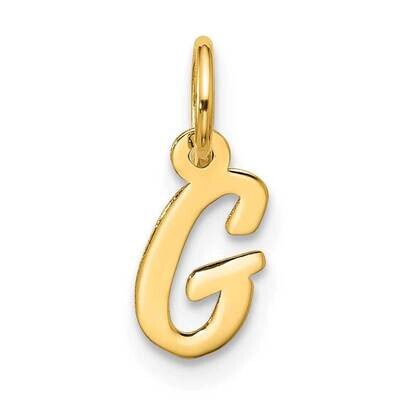 Small Script Initial G Charm 10k Gold 10YC1556G, MPN: 10YC1556G,