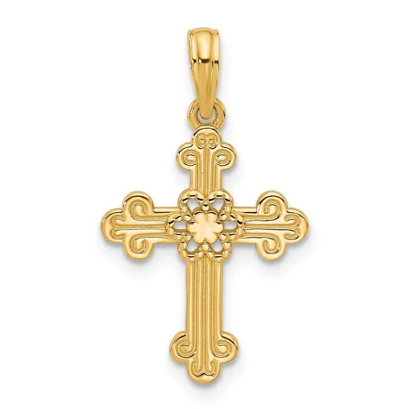 Fancy Cross Charm 14k Gold D5516 by Men&#39;s Jewelry and Accessories, MPN: D5516,