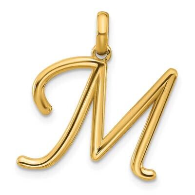 Fancy Pendant Letter M 14k Gold D5669M, MPN: D5669M,
