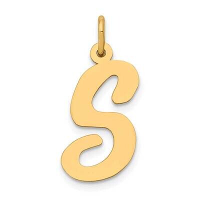 Large Script Letter S Initial Charm 10k Gold 10YC662S, MPN: 10YC662S,