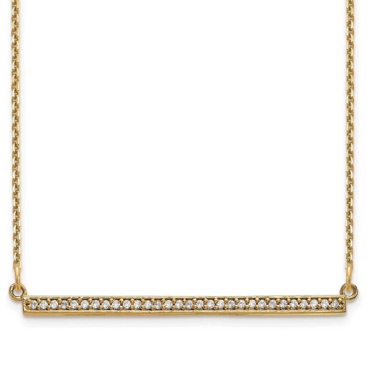 Diamond Bar Necklace 10k Gold 10XP5031A, MPN: 10XP5031A,