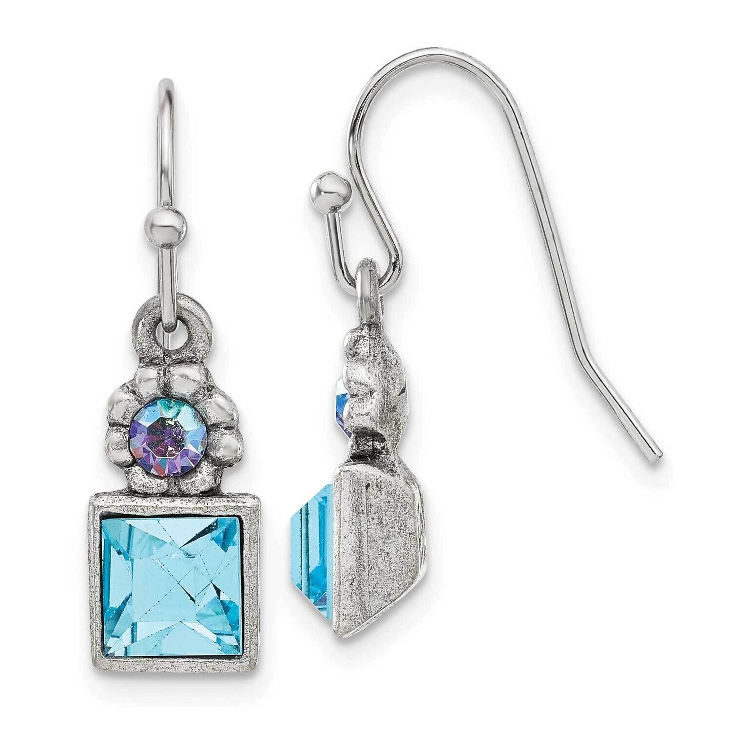 1928 Jewelry Silver-Tone Aurora Borealis Blue Crystal Wire Drop Earrings BF3282, MPN: BF3282, 11996…