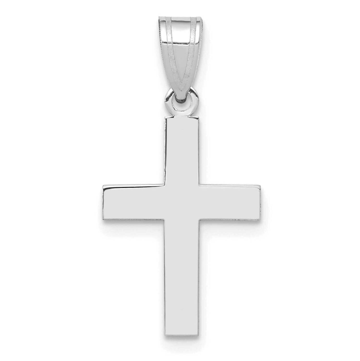 Polished Cross Charm 14k White Gold C3787W by Men&#39;s Jewelry and Accessories, MPN: C3787W,
