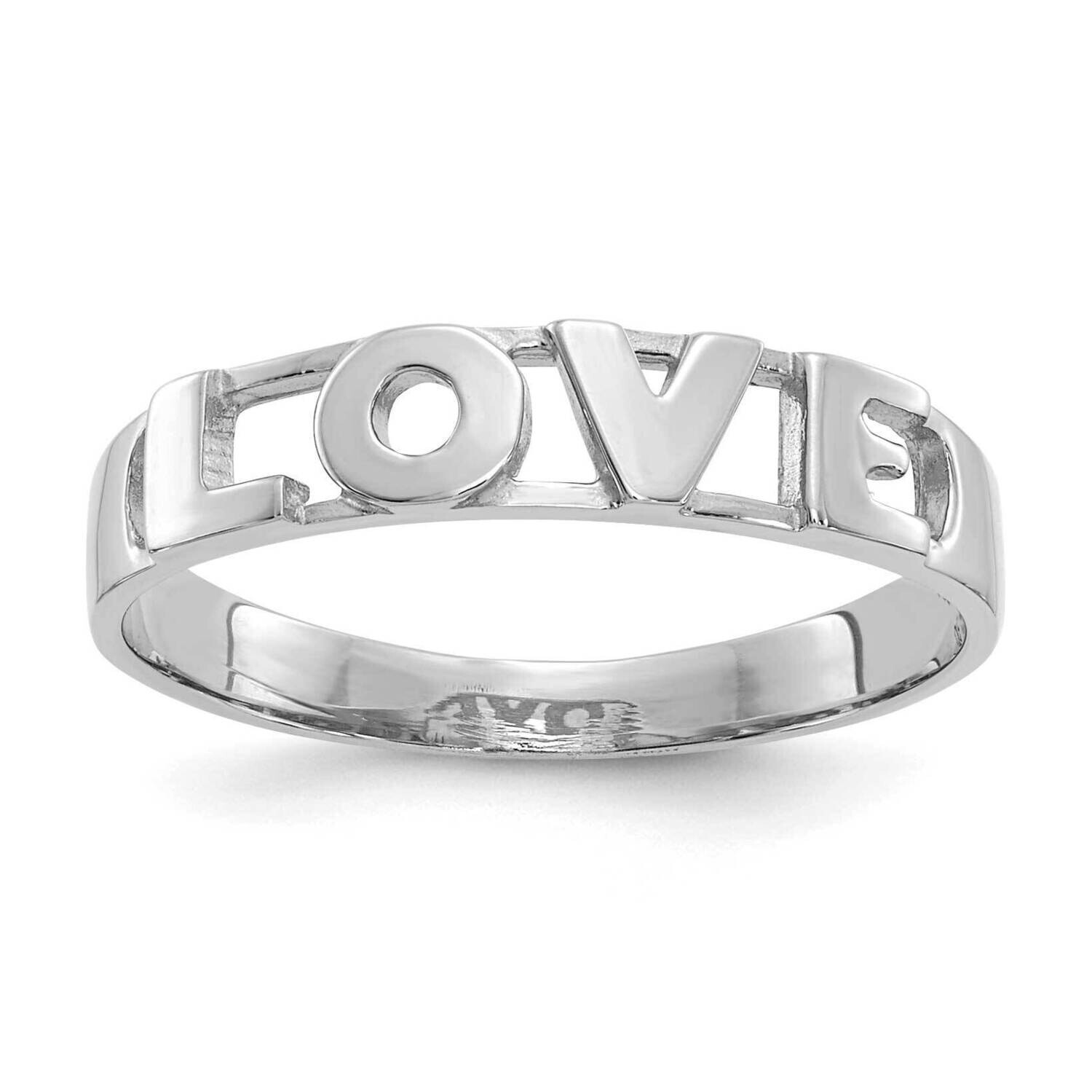 Love Ring 14k White Gold CH239W