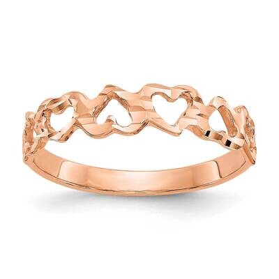 Heart Ring 14k Rose Gold CH241R, MPN: CH241R,
