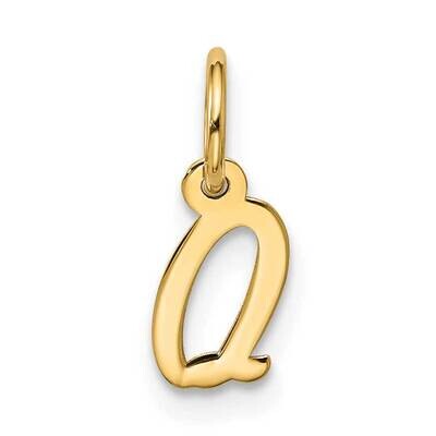 Small Script Initial Q Charm 10k Gold 10YC1556Q, MPN: 10YC1556Q,