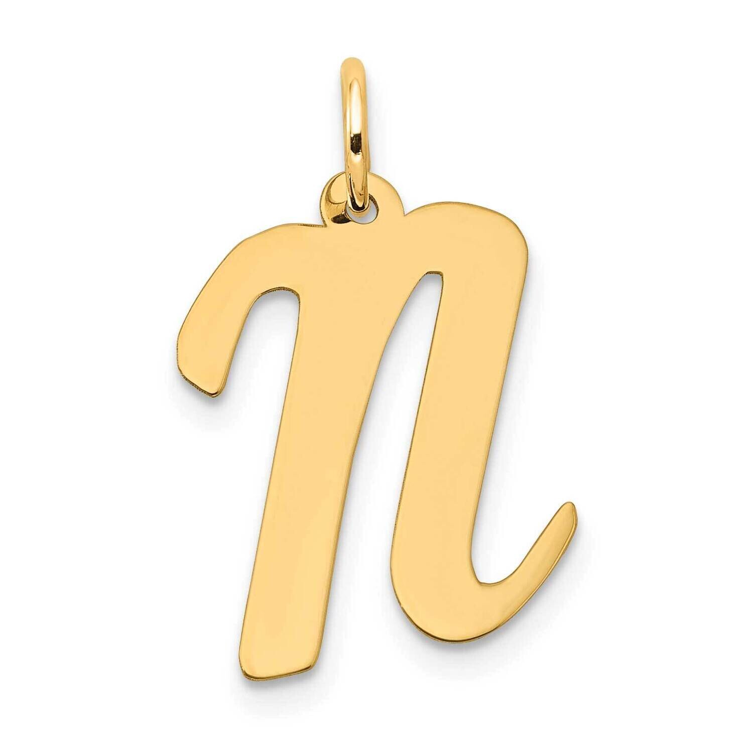 Large Script Letter N Initial Charm 10k Gold 10YC662N, MPN: 10YC662N,
