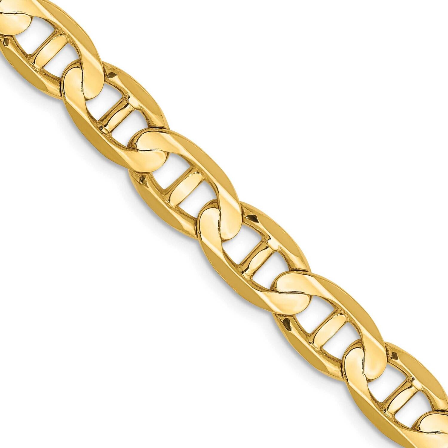 8mm Concave Anchor Chain 26 Inch 14k Gold CCA200-26