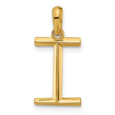 Fancy Pendant Letter I 14k Gold D5668I, MPN: D5668I,