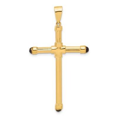 Black Onyx Cross Pendant 14k Polished Gold C4938 by Men&#39;s Jewelry and Accessories, MPN: C4938,