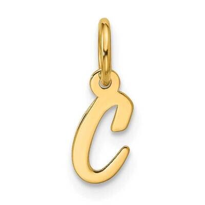 Small Script Initial C Charm 10k Gold 10YC1556C, MPN: 10YC1556C,