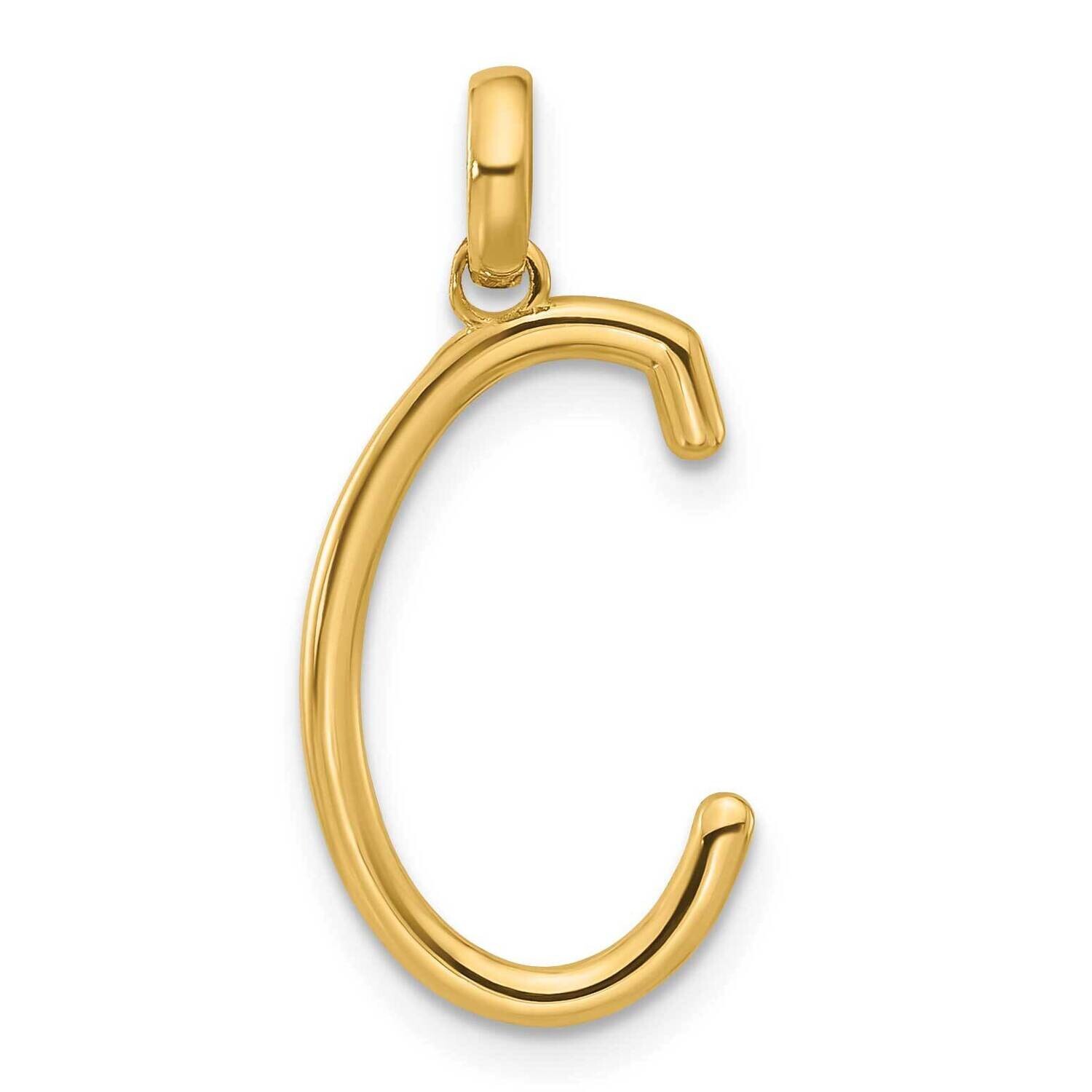 Fancy Pendant Letter C 14k Gold D5669C, MPN: D5669C,