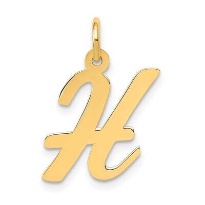 Medium Script Letter H Initial Charm 10k Gold 10YC660H, MPN: 10YC660H,