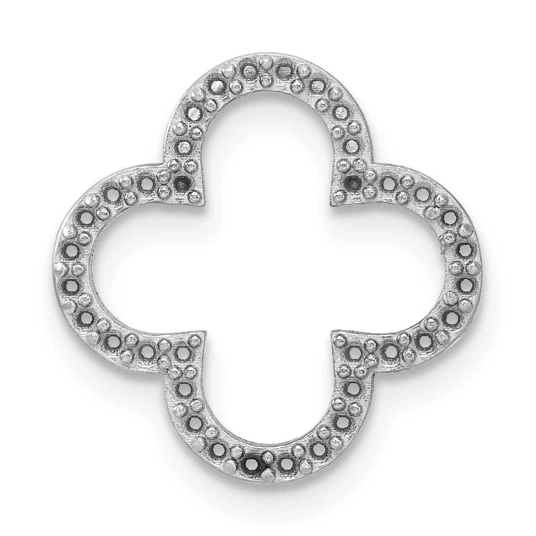 Small Quatrefoil Design Pendant Mounting 10k White Gold 10XP5048W, MPN: 10XP5048W,