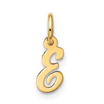 Small Script Initial E Charm 10k Gold 10YC1556E, MPN: 10YC1556E,