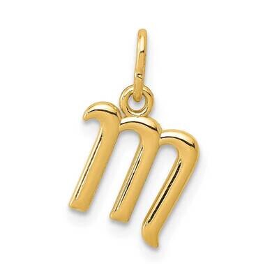 Letter M Initial Charm 10k Gold 10YC1060M, MPN: 10YC1060M,
