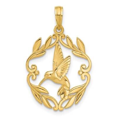 Fancy Hummingbird Charm 14k Polished Gold D5486, MPN: D5486,