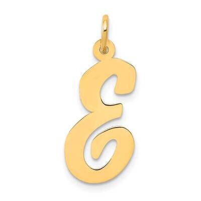 Large Script Letter E Initial Charm 10k Gold 10YC662E, MPN: 10YC662E,