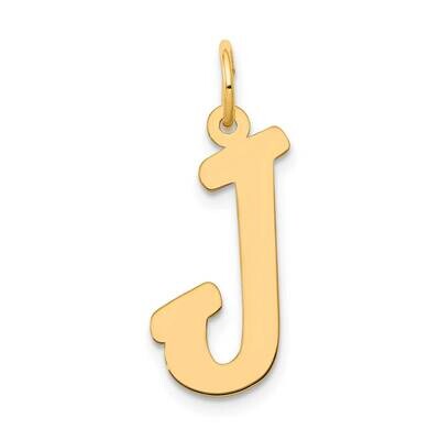 Large Script Letter J Initial Charm 10k Gold 10YC662J, MPN: 10YC662J,