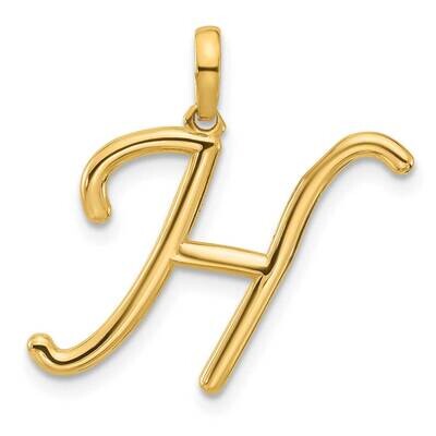 Fancy Pendant Letter H 14k Gold D5669H, MPN: D5669H,