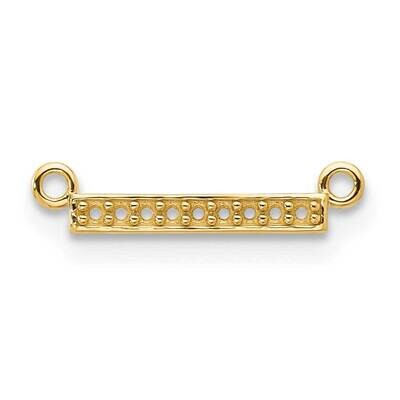 Tiny Bar Mounting Only 10k Gold 10XP5030, MPN: 10XP5030,