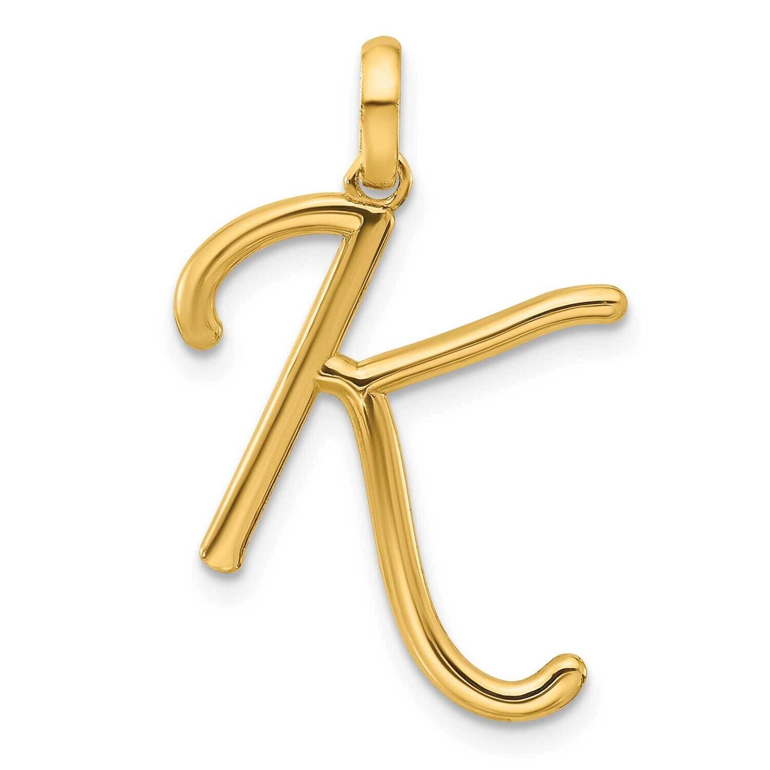 Fancy Pendant Letter K 14k Gold D5669K