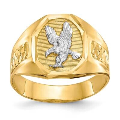 Rhodium Men&#39;s Eagle Ring 14k Gold CZ1301 by Men&#39;s Jewelry and Accessories, MPN: CZ1301, 196904129883