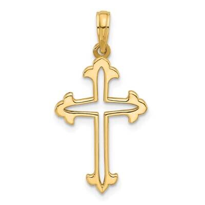 Fancy Cross Charm 14k Gold D5510 by Men&#39;s Jewelry and Accessories, MPN: D5510,