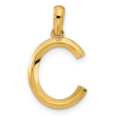 Fancy Pendant Letter C 14k Gold D5668C, MPN: D5668C,