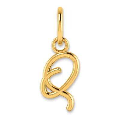 Upper Case Letter Q Initial Charm 10k Gold 10XNA1305Y/Q, MPN: 10XNA1305Y/Q,