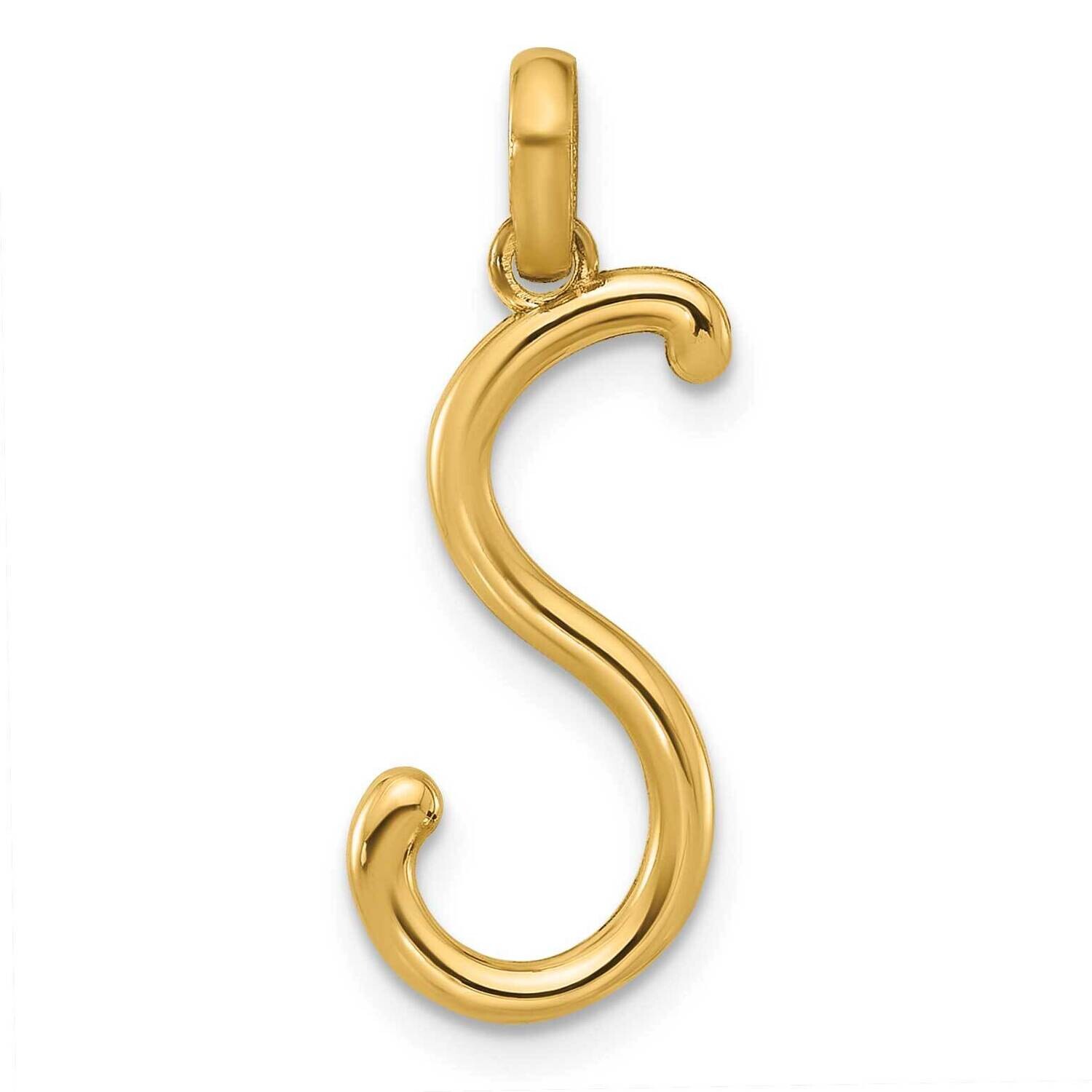 Fancy Pendant Letter S 14k Gold D5669S, MPN: D5669S,