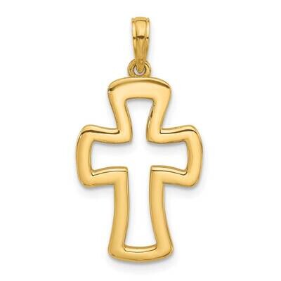 Fancy Cross Charm 14k Gold D5554 by Men&#39;s Jewelry and Accessories, MPN: D5554,