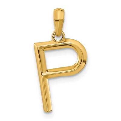 Fancy Pendant Letter P 14k Gold D5668P, MPN: D5668P,