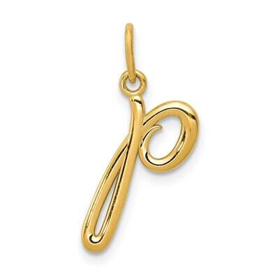Letter P Initial Charm 10k Gold 10YC1060P, MPN: 10YC1060P,