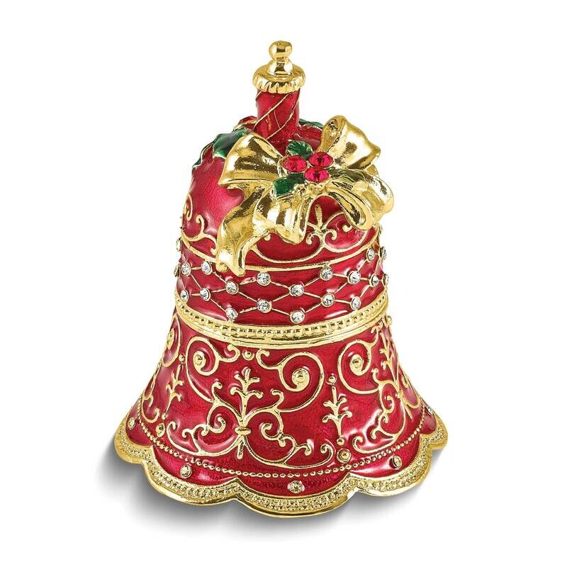 Belle Festive Bell Trinket Box Ring Insert Bejeweled BJ4185