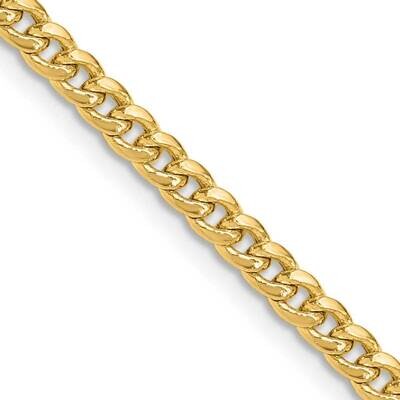3.5mm Semi-Solid Miami Cuban Chain 26 Inch 14k Gold BC199-26, MPN: BC199-26,